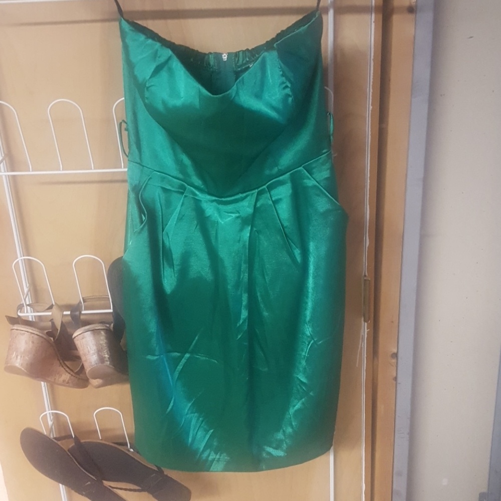 Silk textured cocktail dress
